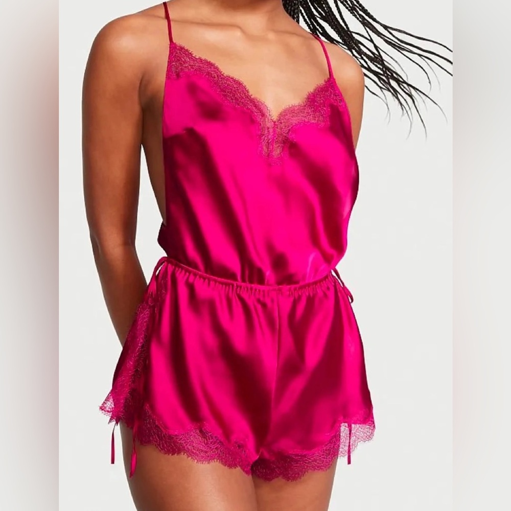 Victoria's Secret Lace Satin Romper